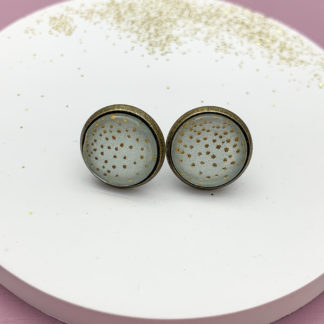 Ohrstecker mint Goldkonfetti