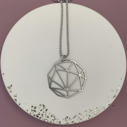 Geo Hexagon_Edelstahl_2