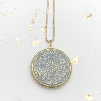 Fotomedaillon Mandala grau