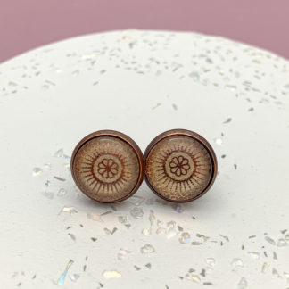 Ohrstecker Kupfer Mandala