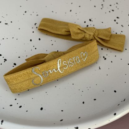 SoulSISTA Armband senfgelb/ silber Rückseite