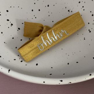 Ohhhm Armband senfgelb/ silber