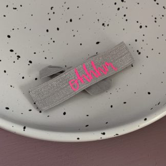 Ohhhm Armband grau/ pink
