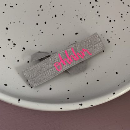 Ohhhm Armband grau/ pink