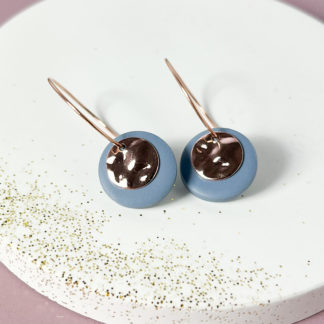 Creole dunkles Blaugrau mit Plättchen roségold