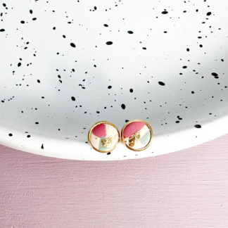 Stecker_PC_Altrosa_Salbeigrün_Gold_XS