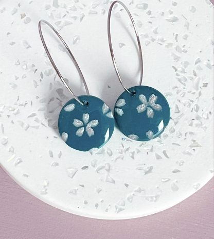 Sakura Petrol Silber Resin