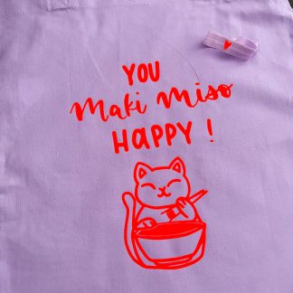 You maki miso happy Tasche lavendel/ neonorange