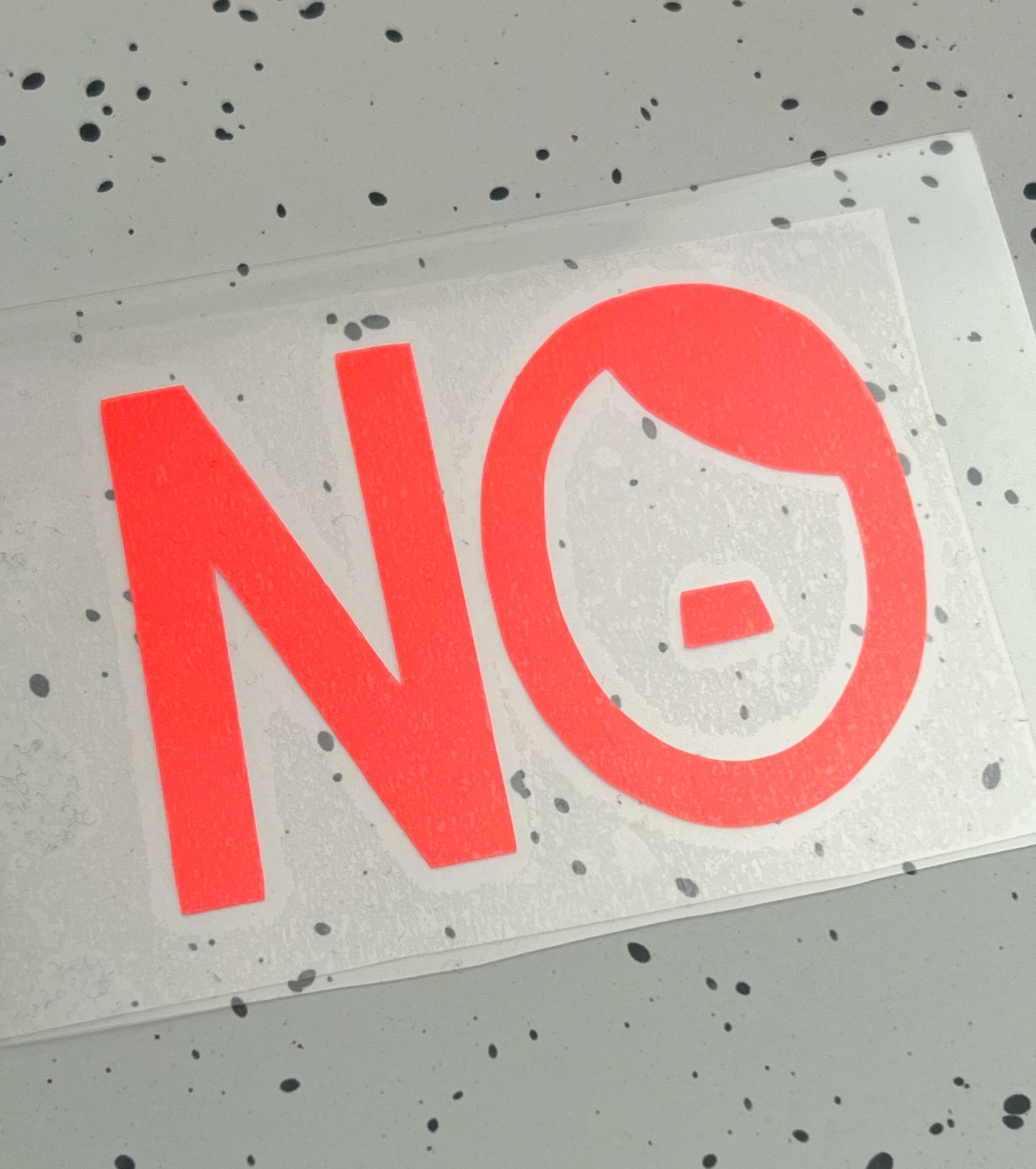 Bügelbild No Nazis Neonkoralle 2