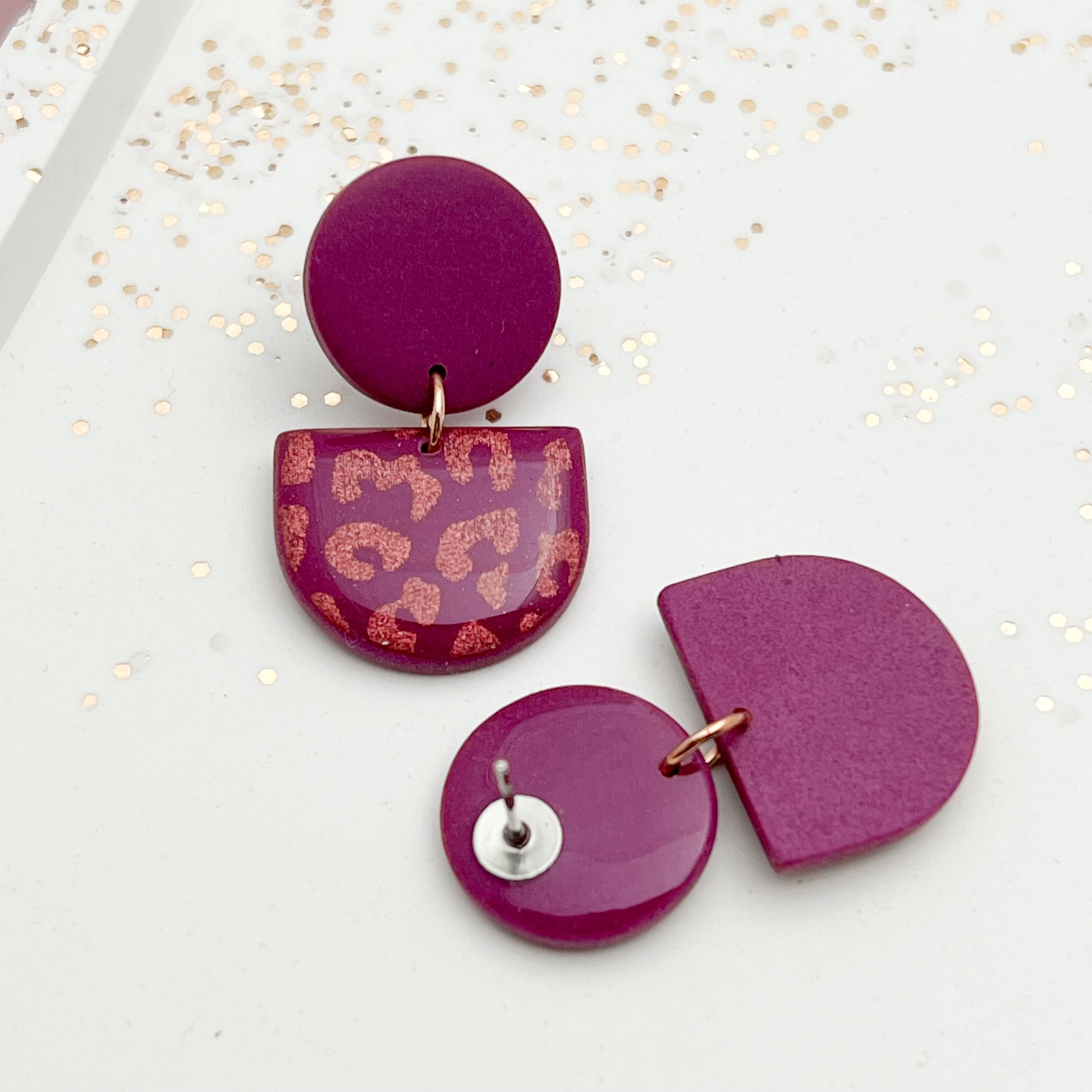 Statement Leo Beere/ roségold Rückseite