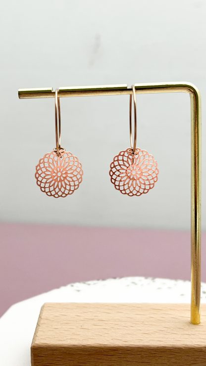 Creolen Mandala roségold 2