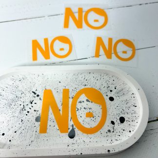 Bügelbild no Nazis Senf