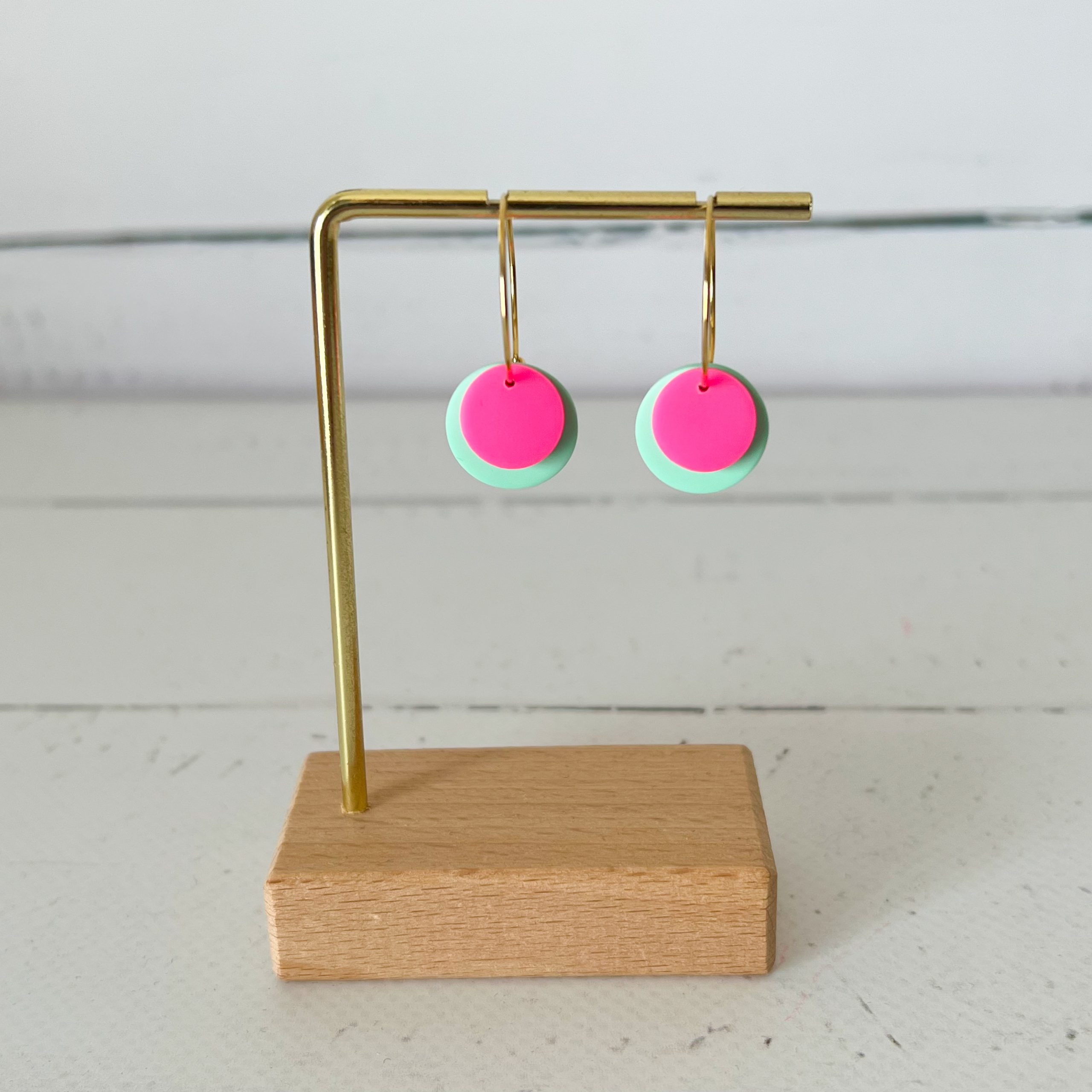 Creolen mint Neonpink2